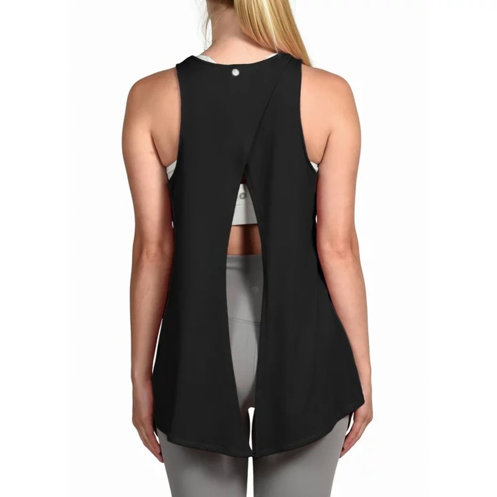 Black Open Back Loose Fitting Ivivva by Lululemon Tank